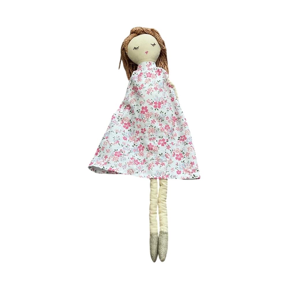 Anthropologie Dressed Girl Doll Cotton Floral Handmade Style 51483865 Cottagecor